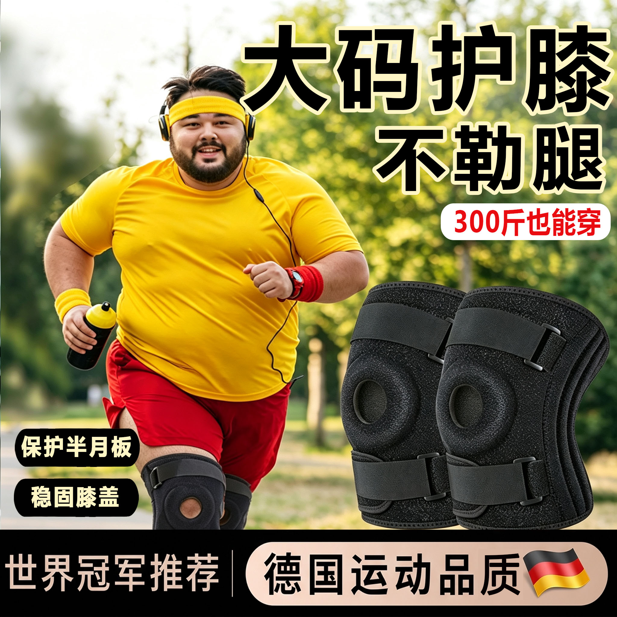大码护膝胖子大体重加大加肥