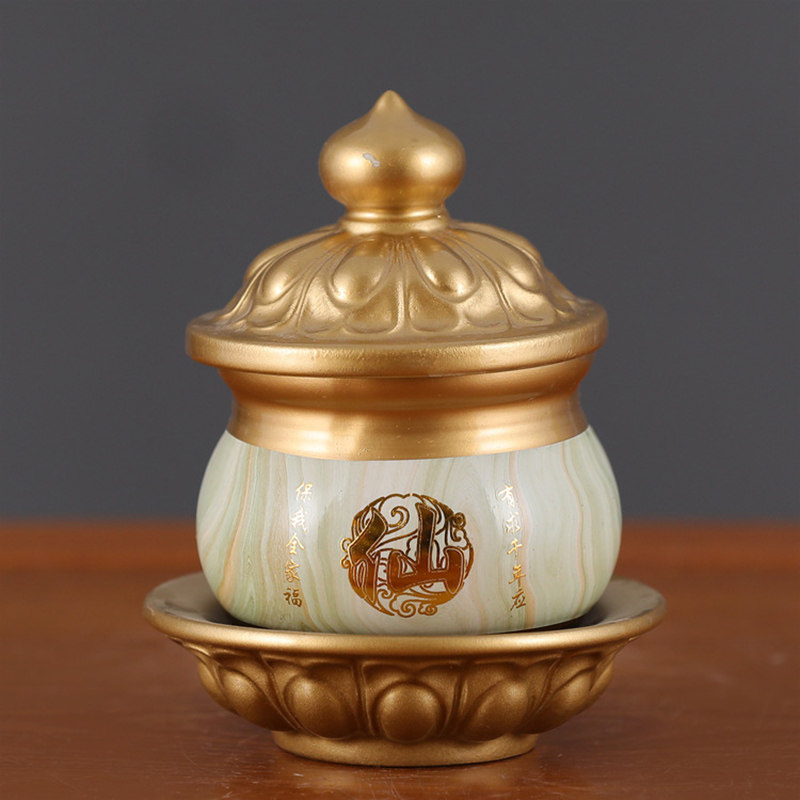 仙家供具仙字供水杯陶瓷贡杯供奉供佛财神关公圣水杯莲花净水杯