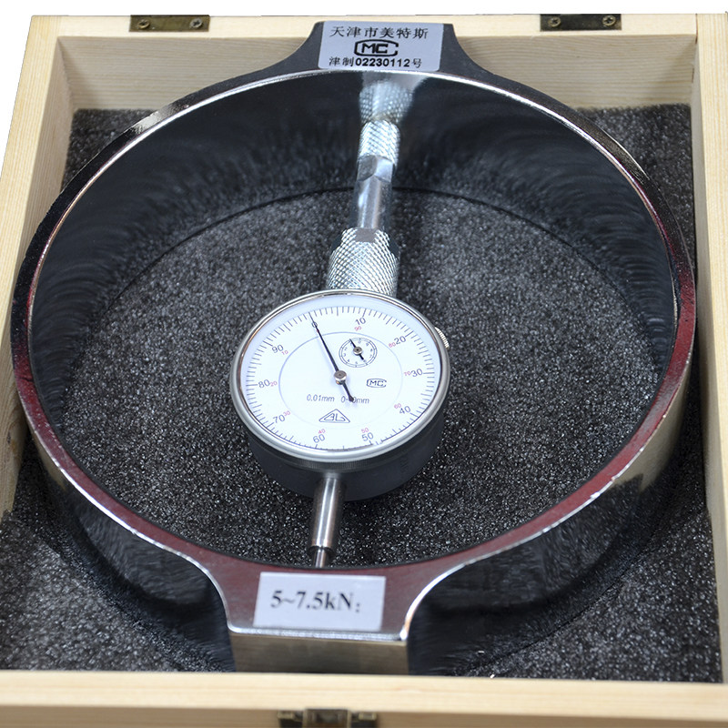 新品测力环7.5/60/100KN量力D一体式大吨位测力计应力环压力测力