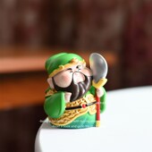 饰暴富招财 工位发财创意解压小摆件办公室Q桌面装 新品 武财神