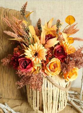 极速Autumn Fake Rose Flowers High QFuality Fall Gerbera Dais