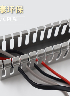 极速厂促厂促加厚PVC阻燃绝缘8080H配线槽明装保护线槽行线槽过线