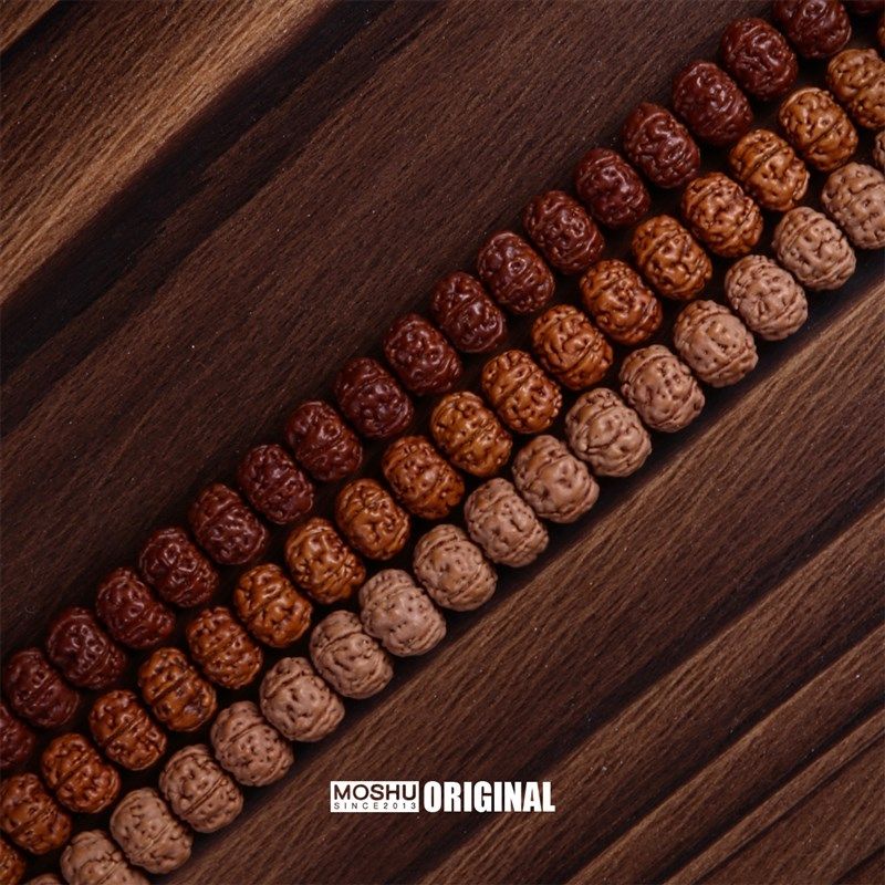 极速墨树出品【至纯树王】小金x刚菩提子定制精挑文玩108佛珠念珠