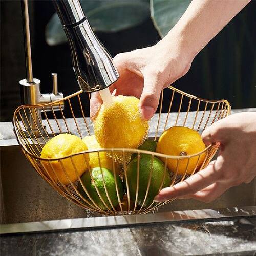 新品Modern Simple Iron Fruit BAasket Fruit Container Bowl Ho