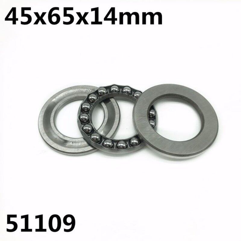 新品10Pcs 51109 45x65x14mm Axial ThrustK Ball Bearings 8109