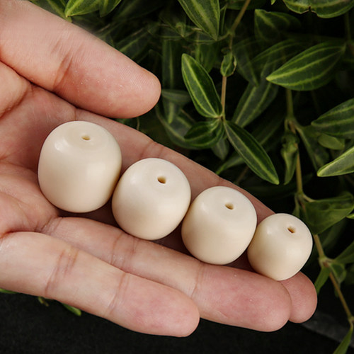 极速天然象牙果老形桶珠隔珠光A面手串佛珠大小金刚星月菩提配饰