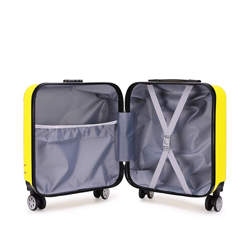 极速儿童拉杆箱小学生黄行李箱女童男孩旅行箱可爱卡Y通宝宝登机