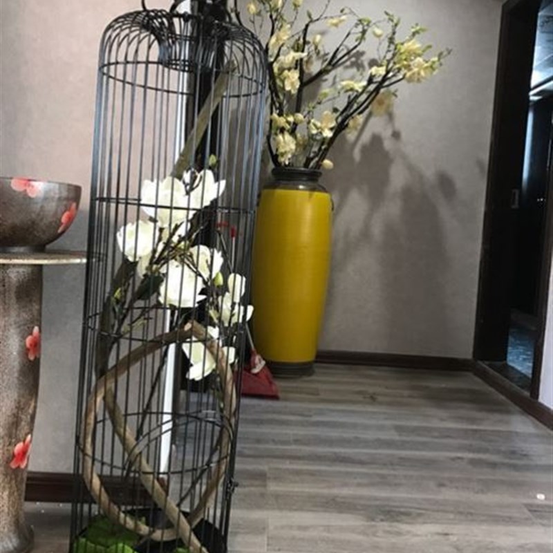 极速样板房铁笼i白色铁艺装饰鸟笼咖啡厅休闲吧室内餐饮酒店欧式
