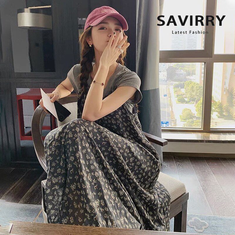 新品孕妇装夏装2j025新款连衣裙短袖T恤吊带裙背带两件套小个子两