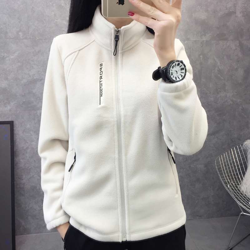 极速144F超细摇粒绒抓绒衣女立领加厚保暖外套户U外徒步登山冲锋