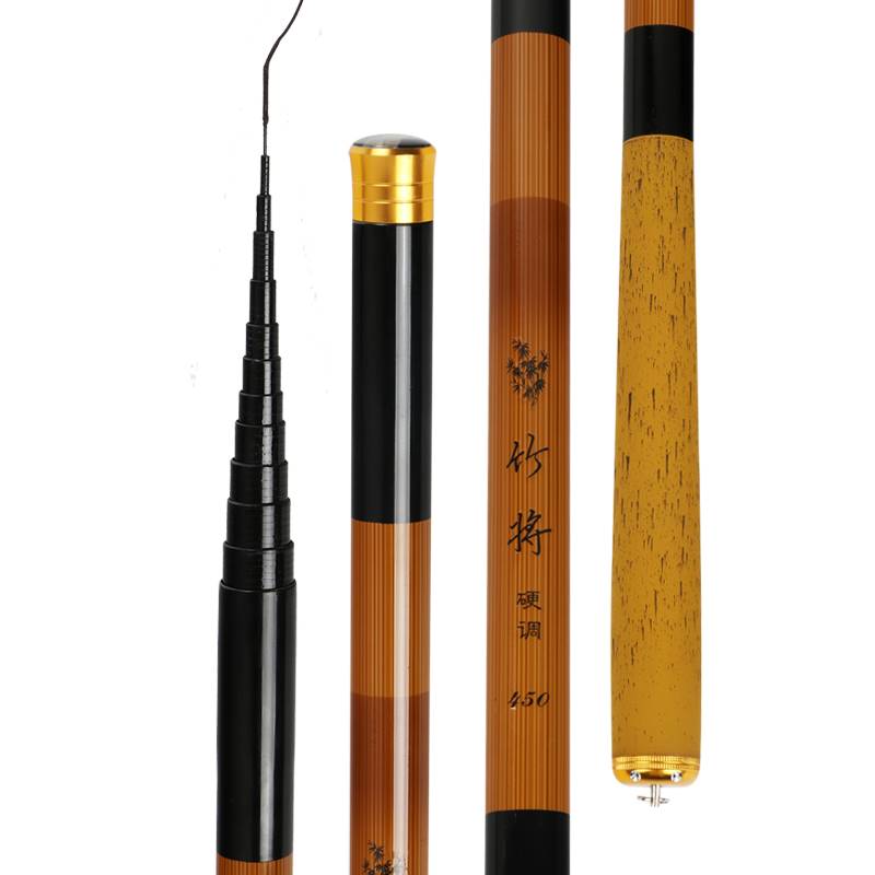 极速超短节钓竿袖珍迷你t鱼竿手竿超短溪流竿超轻超硬调钓鱼竿