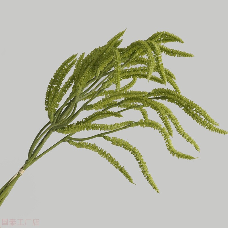 极速客厅家居摆饰仿真把束情人泪 墙F面背景装饰仿真绿色植物塑料