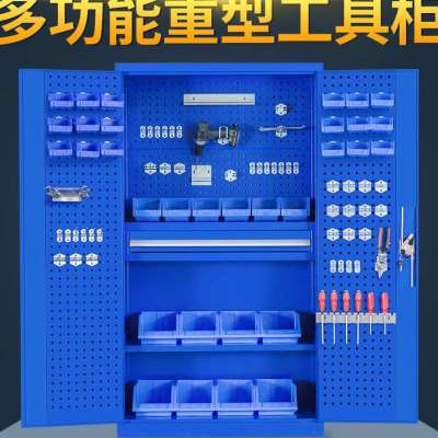 极速多功能重型工具柜车间工具车铁皮收H纳柜加厚双门汽修配件存