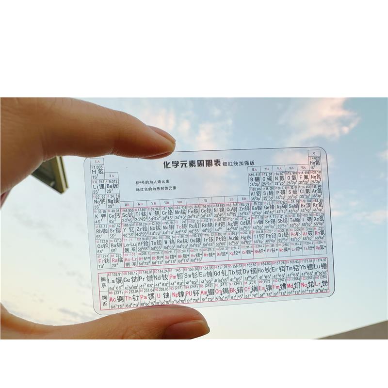 元素周期表卡片挂图高中初中化学知识点大全数学物理化学公式卡片