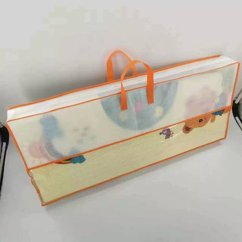 幼儿园学生午睡垫可折叠收纳袋午休睡垫手提袋爬行垫抱枕床单毯子