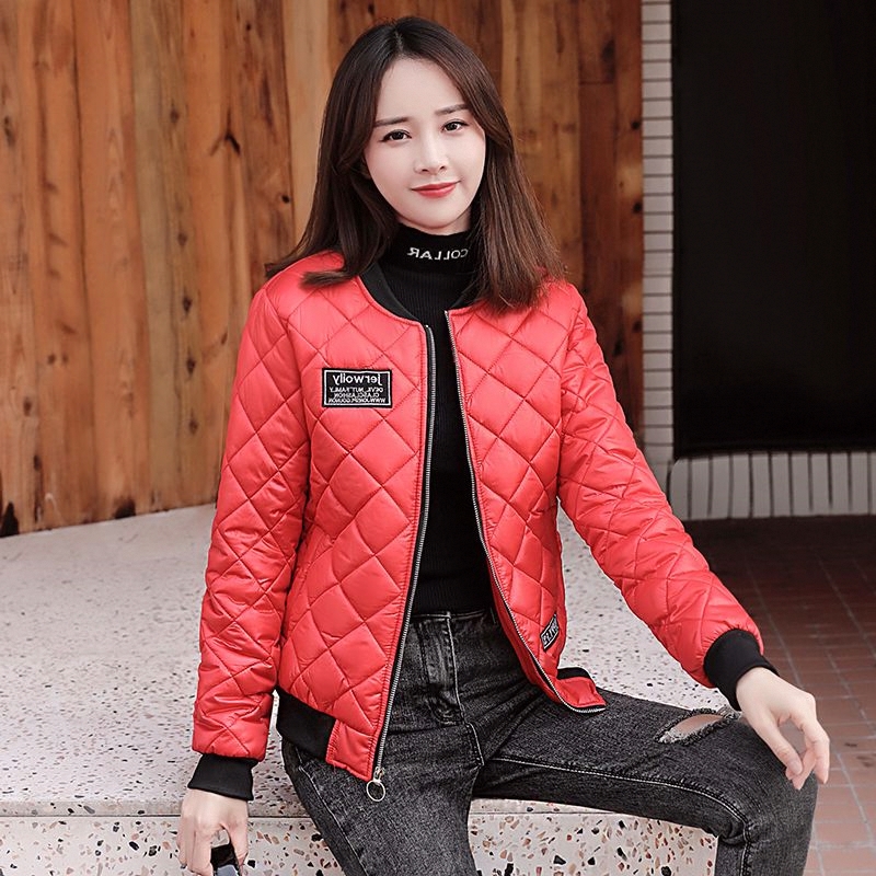 小棉袄新款轻薄修身棒球服棉衣