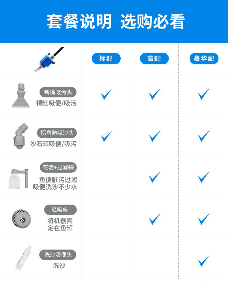鱼缸换水器电动吸便器吸水吸污洗沙抽水泵吸粪器清理清洗换水神器