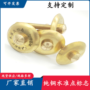 纯铜水准点标志 铜螺丝杆 沉降观测点 GPS控制点测量标志 基准点