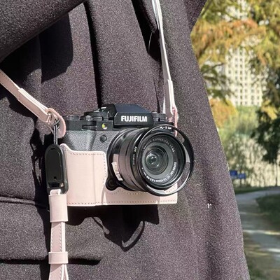 富士XT5真皮保护套XS20XM5相机包