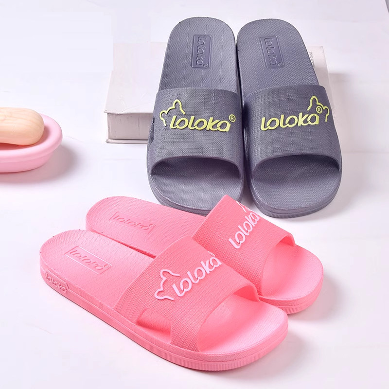 路路佳男士拖鞋家居新款情侣室内居家软底浴室防滑静音洗澡凉拖女