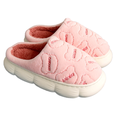 路路佳保暖舒适居家情侣棉拖鞋