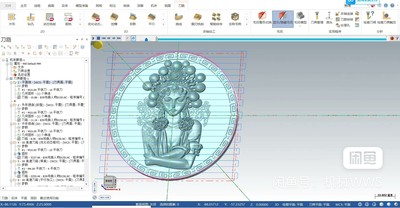 Mastercam2022神秘少女摆台3轴上机刀路图档