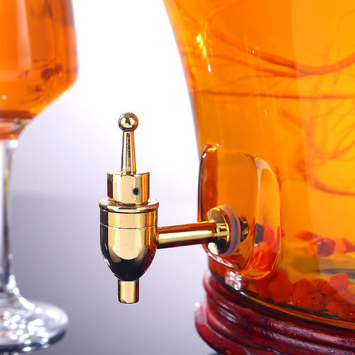 不锈钢铜水嘴专用阀门泡酒玻璃瓶