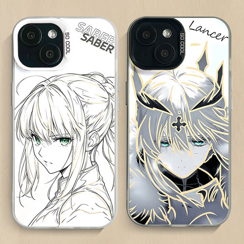 二次元磁吸手机壳saber阿尔托莉雅适用iPhone17苹果16pro保护套iqoo15小米14华为mate60pro三星s25urta一加13