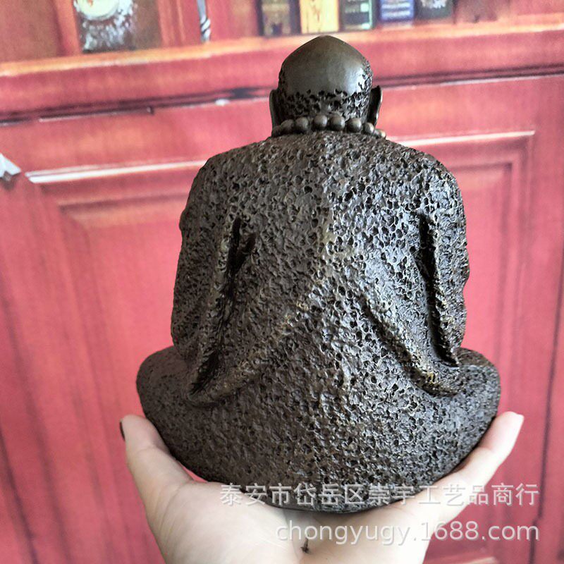 2026铜佛像 黄铜铜禅悟达摩祖师爷供奉佛像工艺品摆件