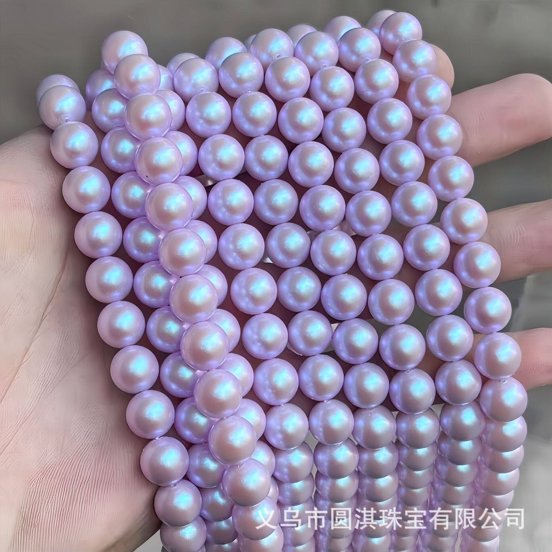 2026彩色玻璃仿珍珠子散珠圆珠 diy材料串珠手链项链耳饰品配件半