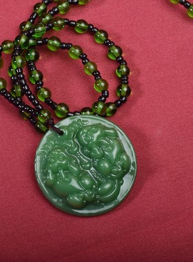 2026双貔貅项坠皮丘项链吊坠挂饰毛衣链男女饰品挂坠摆摊景区小商