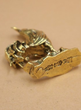 2026黄铜十二生肖大公鸡摆件元宝福鸡安宅工艺品家居装饰品办公室