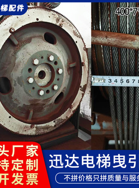 电梯主机曳引轮5400PMS420全新轮450*5*11适用讯达电梯铸铁配件