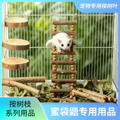 蜜袋鼯桉树跳台磨牙玩具仓鼠用品