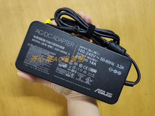 华硕ROG玩家国度G703GS超神2游戏笔记本ADP-280BB B充电线20V电源