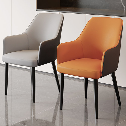 现代简约餐椅家用餐厅酒店轻奢高级感设计师新款网红椅子靠背茶椅