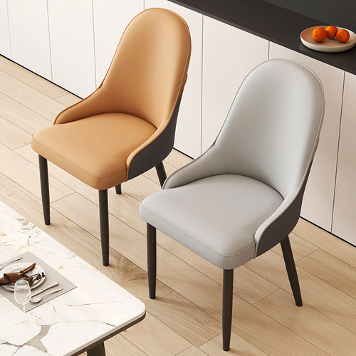 意式极简轻奢餐椅简约靠背椅家用新款酒店设计师样板房高级感椅子