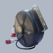 380V自动伸缩回卷拖线盘电缆盘绕线盘卷线器电鼓4芯20 米收u.