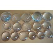 凸透镜手电筒玻璃镜片配件透镜聚光透明钓鱼灯4m44夜钓灯探照