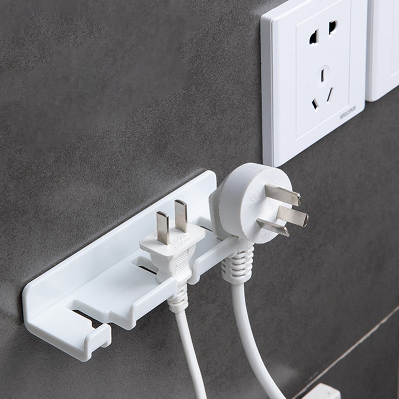 收纳 粘贴 插座 强力 支架 壁挂 插头
