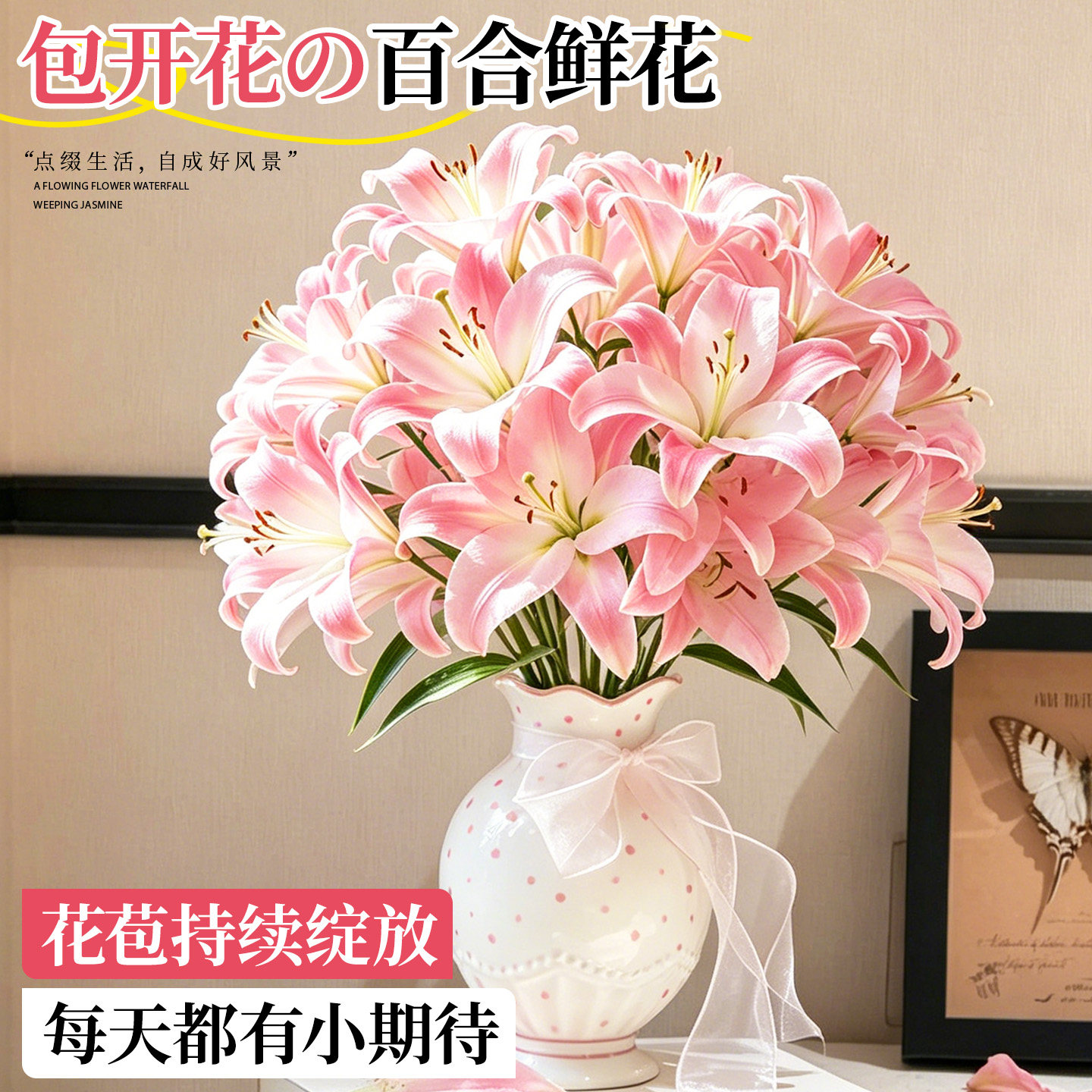 云南直发粉铁炮多头大花苞浓香型