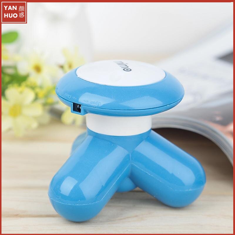 多功能全身震动迷你小型按摩器USB家用充电手持式电动三角穴位仪