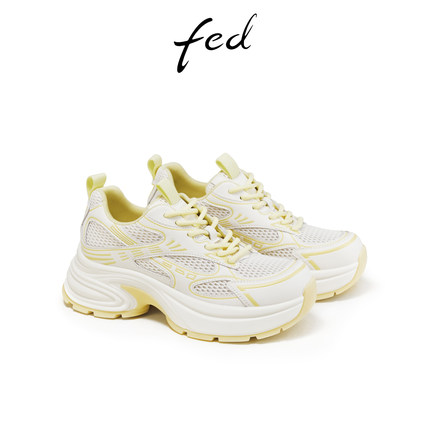 fed透气老爹鞋夏季新款女鞋时尚休闲鞋厚底增高鞋女S0515-ZCA608