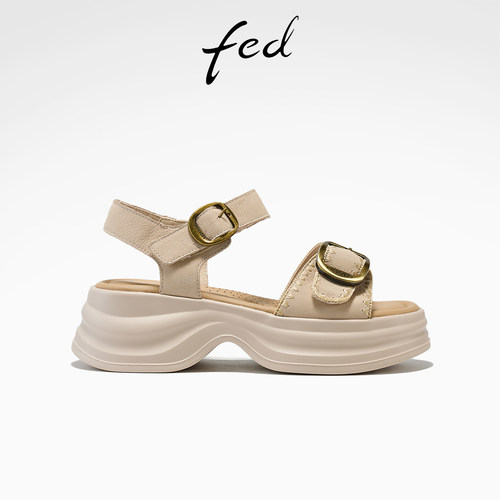 fed休闲凉鞋舒适百搭厚底时尚
