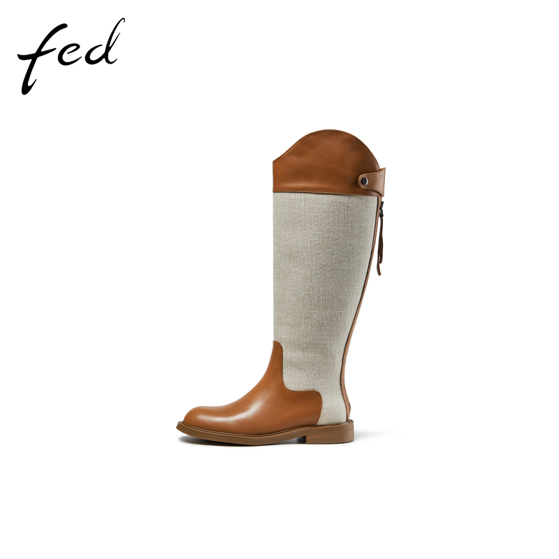 冬季必备时尚单品 Fed长靴女骑士靴展现优雅气质