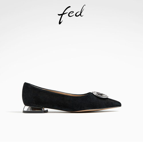 浅口粗跟单鞋女低跟晚晚风时装鞋