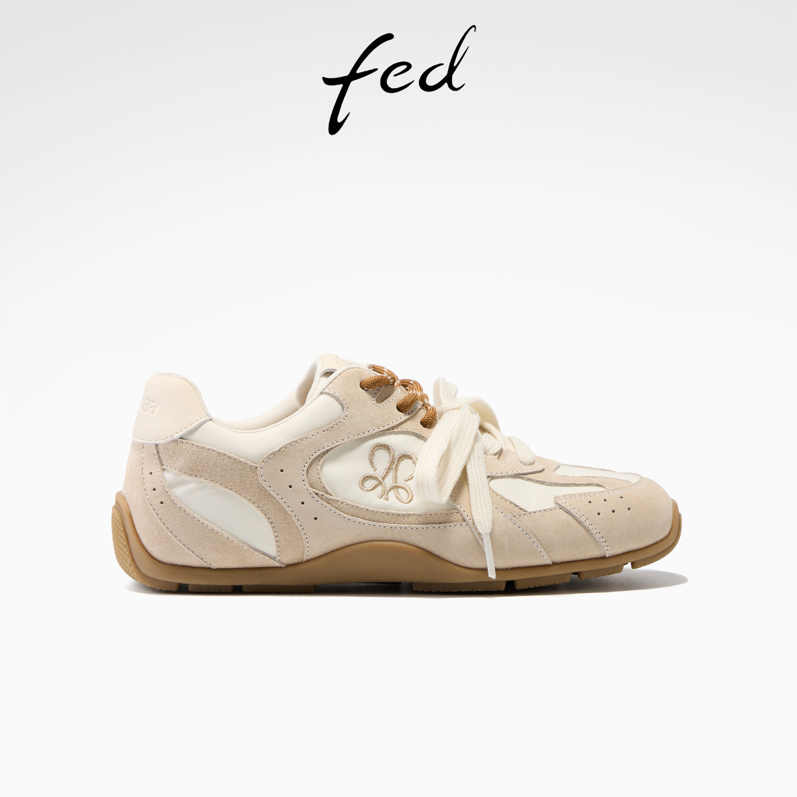 fed素川行叙德训鞋春季新款女鞋双鞋带阿甘鞋舒适休闲鞋女YAC0