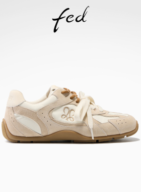 fed素川行叙德训鞋春季新款女鞋双鞋带阿甘鞋舒适休闲鞋女YAC005