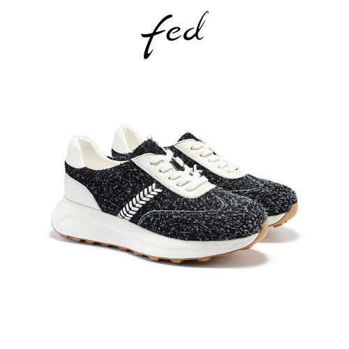 fed厚底增高阿甘鞋女款秋季新款