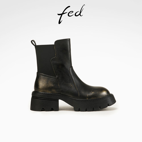 艾芙伊迪厚底短筒靴D1024